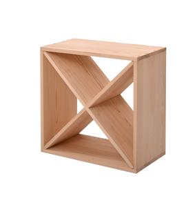Casier à bouteilles en bois massif empilable, rangement rustique rétro cube, casier à vin en bois, 24 pièces, décor de cuisine, présentoir en bois - Product Image 1