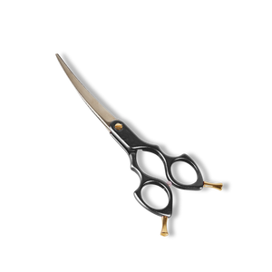 Tijeras de aseo para perros de acero inoxidable, cuchillas de corte afiladas curvas, tijeras para mascotas - Product Image 3