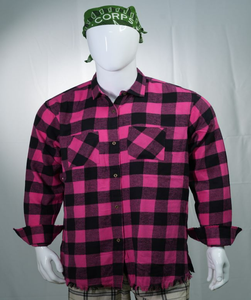 Vente chaude hommes décontracté à manches longues chemise en flanelle avec col montant 100% coton Logo personnalisé conception nouvelles chemises en flanelle à la mode - Product Image 1