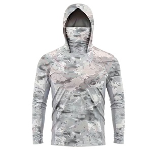 เสื้อฮู้ดตกปลา UPF 50 ขายส่ง แห้งเร็ว ระบายอากาศได้ดี สวมใส่สบาย รับผลิตตามแบบ OEM - Product Image 1