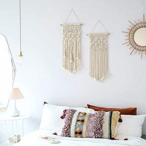 2 Pcs Macrame Tenture Murale Boho Décor Géométrique Maison Dortoir Appartement Art - Product Image 3