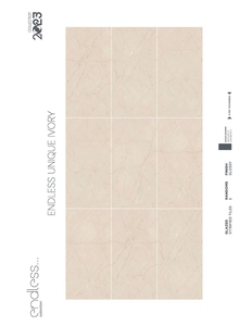 Carreaux de porcelaine émaillée design moderne très demandés EL UNOQUE IVOIRE 600X1200 pour sol et mur - Product Image 3