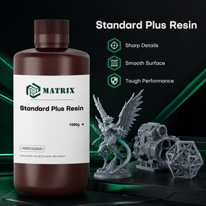 Résine standard plus haute résolution 8K pour imprimante 3D LCD, résine photopolymère résistante à faible odeur, surface d'impression lisse - Product Image 1