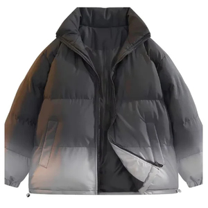Vestes matelassées pour hommes avec col montant et design classique imperméable pour l'hiver, vestes matelassées d'extérieur - Product Image 1