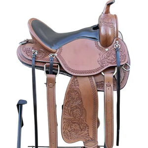 Qualité supérieure 100% fait à la main Style anglais Western selle bois arbre cuir Durable personnalisable équitation Sports équestres - Product Image 1