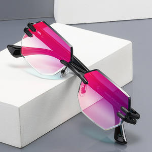 Gafas de Sol Ovaladas Polarizadas con Protección UV400, de Película Gruesa y Colorida, Gafas de Sol de Diseño para Mujer, Gafas de Sol Retro de Metal para Hombre, Gafas de Sol Vintage - Product Image 2