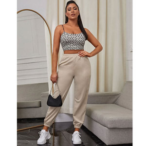 กางเกงวอร์มผู้หญิงผ้าฟลีซทำจากผ้าฝ้ายมีเชือกรูดและมีกระเป๋าสำหรับฤดูหนาวทำจาก2024 - Product Image 4