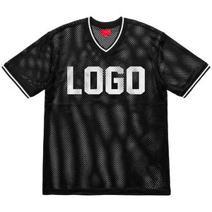 T-shirt d'été pour homme à manches courtes, tricoté uni, respirant, coupe ajustée, anti-boulochage, haute qualité, avec logo personnalisé, faible MOQ - Product Image 6