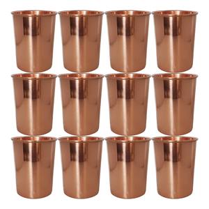 Ayurvedic copper tumbler Copper water for health Drinking water copper <b>glass</b> Ayurvedic copper <b>glass</b> <b>set</b> Health copper water - Product Image 6