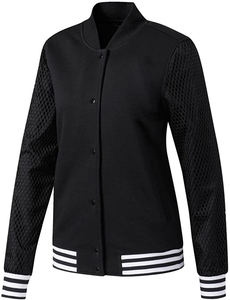 Chaqueta universitaria de doble botonadura personalizada de alta calidad para hombre para invierno, lona transpirable, soporte, bordado de chenilla, Mangas de cuero - Product Image 6