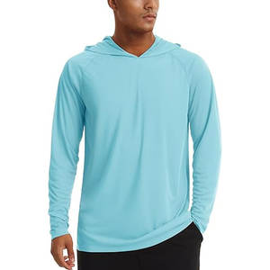 Camiseta Deportiva con Capucha para Hombre, Mangas Raglán de Felpa, con Orificio para el Pulgar, Venta al por Mayor de Fábrica - Product Image 2