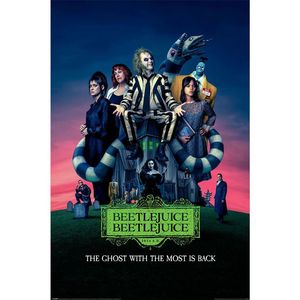 Beetlejuice 2 Hanging Scroll Movie <b>Poster</b> Canvas and Plastic Digital Printing for Home Decor - Product Image 3