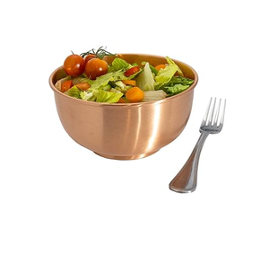 Ensaladera de cobre, cuenco para servir postres de tamaño personalizado de la mejor calidad con artesanías de excelente calidad - Product Image 3