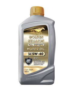 Huile moteur Golden Stallion entièrement synthétique anti-usure SAE 5W-40, lot de 6, 1 litre - Product Image 1