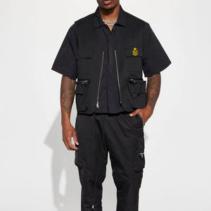 Chaleco Cargo sin mangas de algodón y poliéster para hombre, gran cantidad, transpirable, multibolsillo, servicio OEM, accesorio de verano - Product Image 3