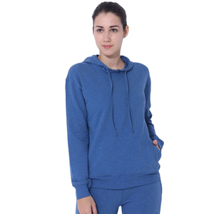 Sweat-shirts à capuche pour femmes en coton 100% en gros, imprimés sur le devant, couleurs unies, manches longues, sweat-shirt OEM disponible - Product Image 6
