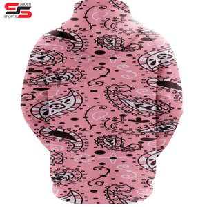 เสื้อฮู้ดแขนยาวผ้าฟลีซโพลีเอสเตอร์ 100% ปักลายแบบซับลิเมชั่นตามสั่งสำหรับฤดูหนาว - Product Image 2