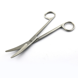 กรรไกรผ่าตัด,กรรไกรโลหะสแตนเลสแบบโค้ง - Product Image 1