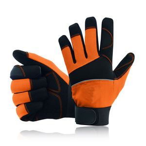 Venta caliente precio barato de alta resistencia de cuero genuino Auto mecánico guantes personalizados utilidad Industrial al aire libre trabajo guantes mecánicos - Product Image 4