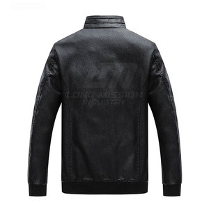 Chaqueta de Cuero para Hombre de Nuevo Diseño, Chaqueta de Cuero para Hombre con Color Personalizado, Chaqueta de Cuero para Hombre de Moda Urbana de Invierno - Product Image 4