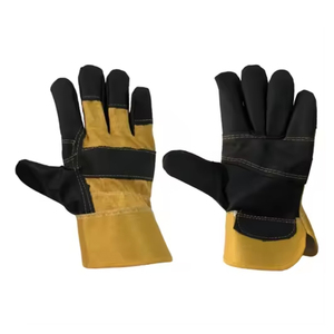 Gants en cuir de vache fendu résistants au feu avec logo personnalisé Gants de protection à la main pour la conduite et le travail - Product Image 4