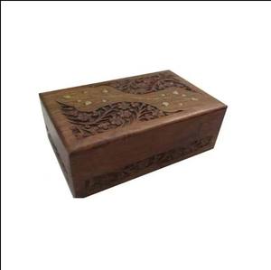 Boîte organisatrice, sculptures à la main, articles cadeaux, boîte à bijoux en bois d'un fournisseur indien à prix abordable - Product Image 5