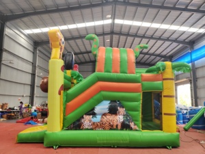 Castillo Inflable Comercial con Tobogán, de PVC, para Exteriores, Brincolín, Combo de Juegos, Equipo para Parques de Diversiones - Product Image 2