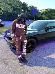 Vêtements personnalisés Streetwear Ensemble de pantalons de survêtement et sweats à capuche Survêtements surdimensionnés Unisexe Hommes Sweat à capuche Pantalon de survêtement lourd Ensemble ample - Product Image 3