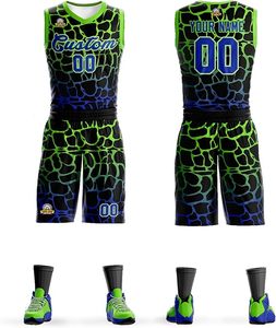 Uniformes de l'équipe de basket-ball pour hommes en polyester léger de haute qualité Position avant courte 3D sur mesure-tenue de basket-ball d'été - Product Image 1