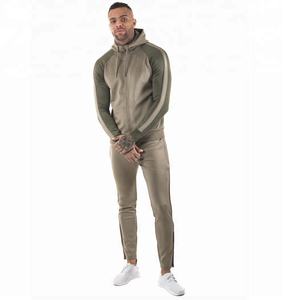 Haute qualité 2 pièces hommes survêtement à capuche hommes sport vêtements de sport actifs ensemble hommes joggeurs costumes ensemble survêtements pour hommes - Product Image 1