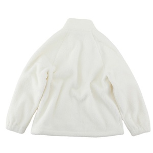 Chaqueta polar de manga larga informal personalizada de fábrica estilo cremallera ropa suelta abrigo de lana para mujer - Product Image 2