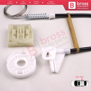 ชุดซ่อมมอเตอร์กระจกไฟฟ้า BWR548 สำหรับประตูหลังขวา รถยนต์ Octavia MK1 1U 1U2 1U5 ปี 2001-2010 รุ่น 4/5 ประตู Facelift 1U0839462B - Product Image 5