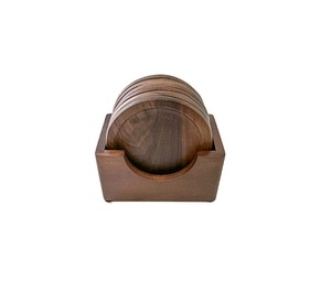 NEW LATEST HANDMADE DESIGN IN METAL WOOD COASTER IN NEW LOOK WOOD COASTER IN NEW DESIGN IN WHOLESALE RATE - Product Image 1