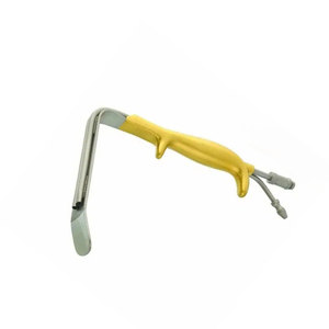 Retractor de Fibra Óptica con Mango Recubierto de Oro, Acero Inoxidable Alemán, Instrumento Quirúrgico Manual, Iluminación de Precisión Mejorada - Product Image 1