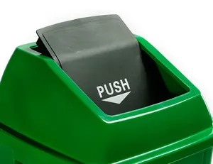 屋内および屋外での使用40L60L100Lプッシュリッド廃棄物コンテナゴミ箱