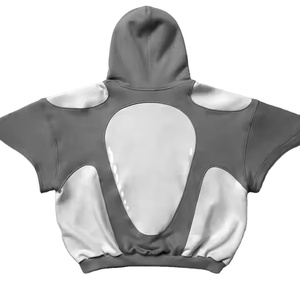 Winter Streetwear Terry Panel <b>Work</b> Pullover <b>Men</b> <b>Hoodies</b> Distress Embroidery Design Loose Fit Polyester/Cotton <b>men's</b> <b>hoodies</b> - Product Image 3