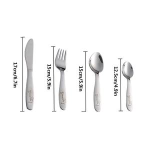 Elegant Gold and Silver Finished <b>Kids</b> <b>Cutlery</b> <b>Set</b> Tableware Perfect for Family Meals Party Hosting and Table Decor From India - Product Image 6