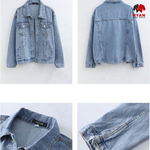 Vestes en jean personnalisées Ryan Pro Gear pour femmes, tissu respirant antibactérien avec logo personnalisé - Product Image 6