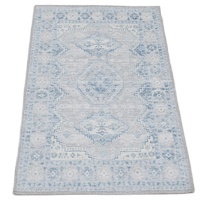 Tapis Kilim abstrait moderne en polyester tissé en machine facilement réversible et lavable pour la maison, la salle de bain, les tapis de chambre à coucher - Product Image 3