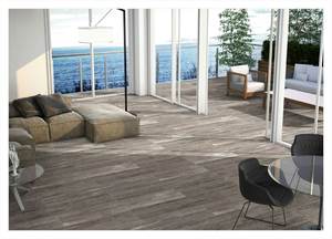 La mejor calidad, 200x1200mm, azulejo de cerámica de grano de madera marrón rústico, aspecto de madera, tablón de porcelana, azulejo de suelo de 8mm de espesor - Product Image 6