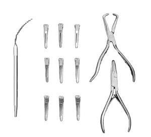 Ensemble d'outils professionnels pour extensions de cheveux en acier inoxydable multifonctionnel de haute qualité, ensemble de pinces de qualité supérieure pour usage commercial - Product Image 4