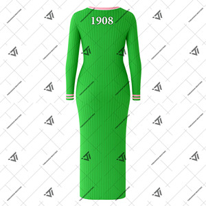 Custom Greek Alpha | Kapa | Alpha AKA Sorority Clothing Embroidered Cotton Long <b>Cardigan</b> Dress <b>Maxi</b> Sweater - Product Image 2