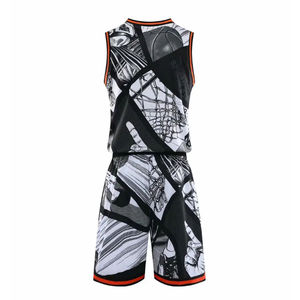 Conjunto de Uniforme de Baloncesto Personalizado 2026, Camiseta y Pantalones Cortos Estampados, 100% Poliéster, Secado Rápido, Transpirable, con Logotipo Personalizado - Product Image 2
