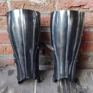 Medieval Greaves Protector de pierna Muslo Zapatos Caballero Armadura Acero Gótico Pierna Armadura Traje Guerrero Batalla Listo Cosplay Regalo - Product Image 5