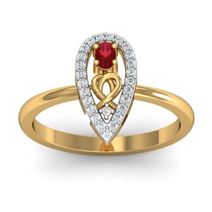 Trend High Demand <b>Statement</b> <b>Ring</b> Boho Pear Shape Garnet Zircon Brass <b>Ring</b> 18k Gold Plated Water Drop Wholesale <b>Ring</b> For Women - Product Image 5