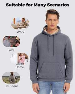 Sudadera con capucha degradada de Color para hombre, sudadera de lana de algodón, ropa de calle única, estilo moderno, capa de invierno - Product Image 5