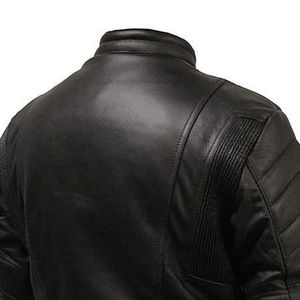 Chaqueta de Cuero Genuino para Motocicleta, Ropa Deportiva de Invierno para Hombre, Cierre de Cremallera de Alta Calidad, Clásica, Impermeable, Cortavientos, Talla Grande - Product Image 6