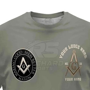 T-shirt Maçonnique Force et Résistance – Design Intemporel Maçonnique, Tradition Maçonnique, Graphisme Audacieux, 100% Coton Tricoté, Écologique, Pour Homme - Product Image 6