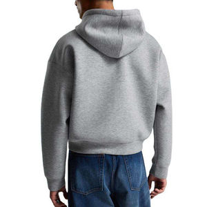 Sweat à capuche zippé pour homme avec poche kangourou, tissu doux au toucher, étiquette personnalisée disponible, 100% coton, épaules tombantes, sweats à capuche zippés pour homme - Product Image 2