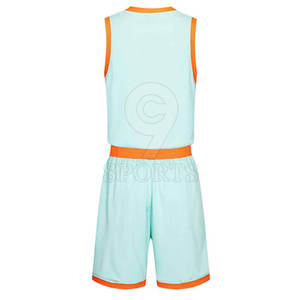 Ensemble maillot et short à col en V personnalisable, uniforme de basketball respirant pour l'entraînement en équipe et l'utilisation le jour du match - Product Image 2